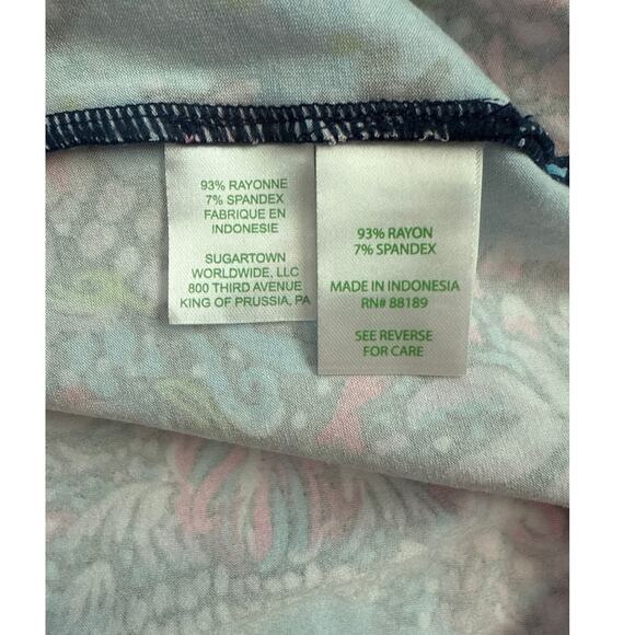 Lilly Pulitzer Morgann Maxi Dress in High Tide Navy Mermaid Size Medium - Picture 8 of 10